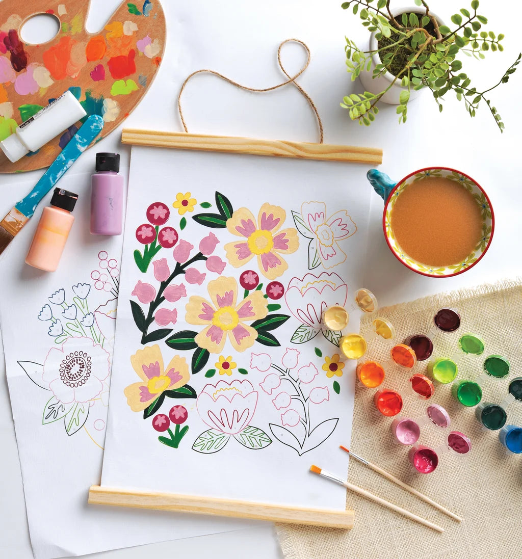 ColorMaps Paint-by-Number Beautiful Blooms: Everything You Need to Create 3 Beautiful Paintings!