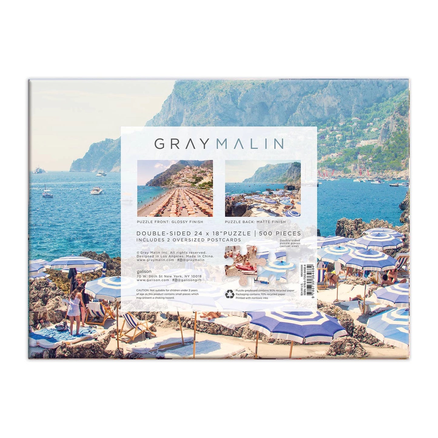 The Italy Double-Sided 500 Piece Puzzle