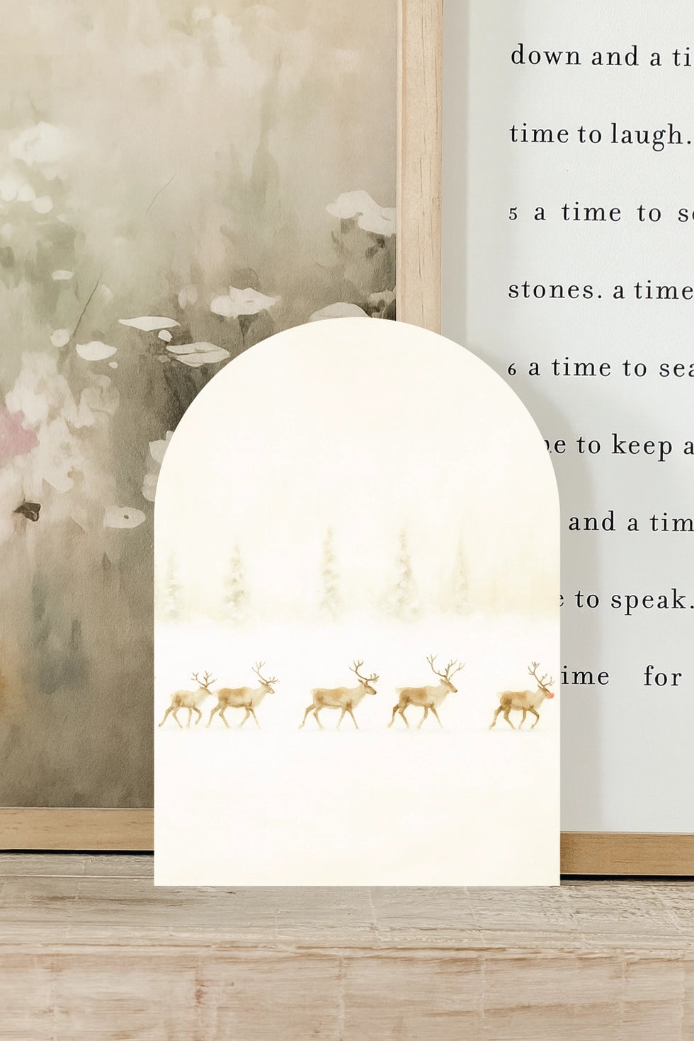 Reindeer Lineup Arch Art