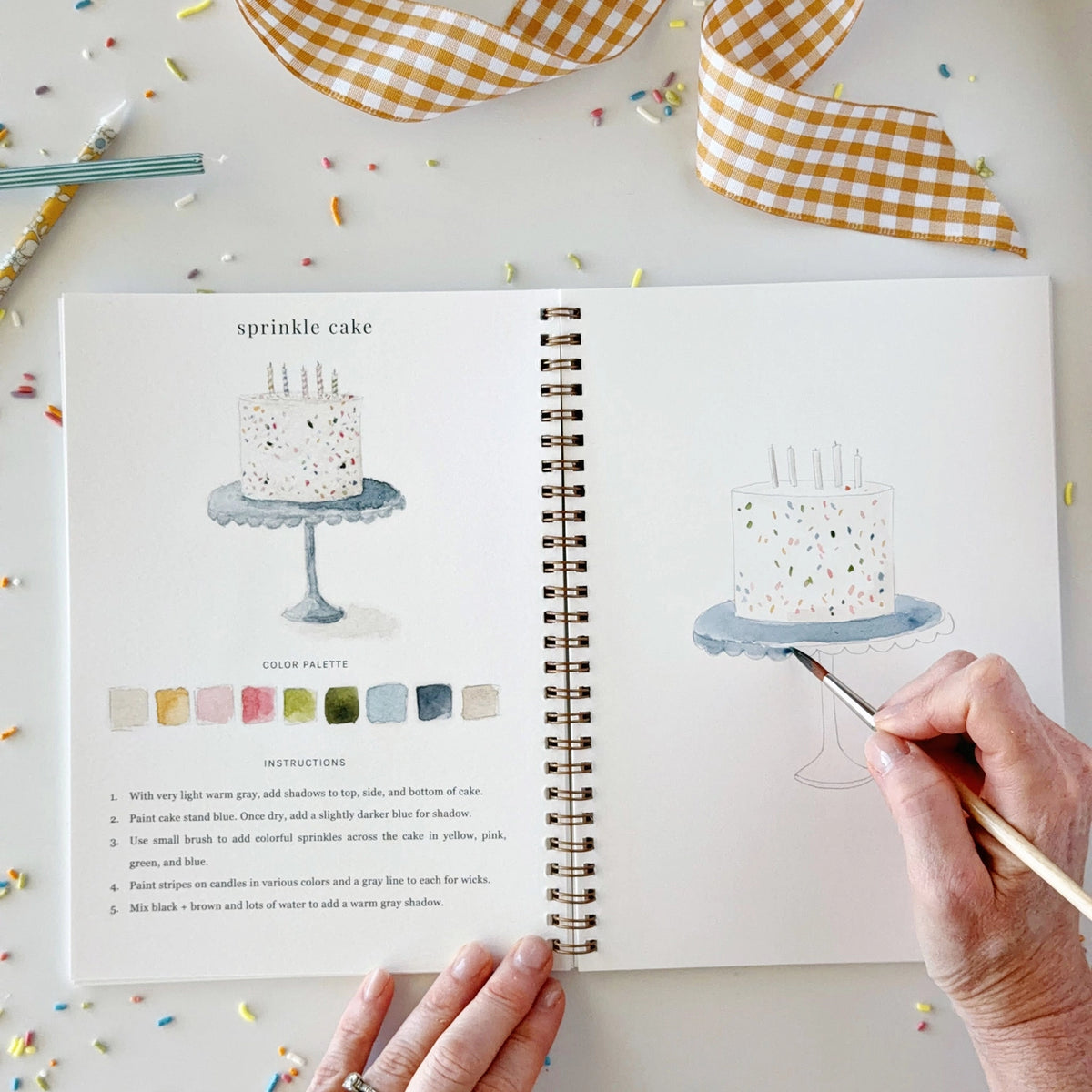 Celebrate Watercolor Workbook by Emily Lex Studio