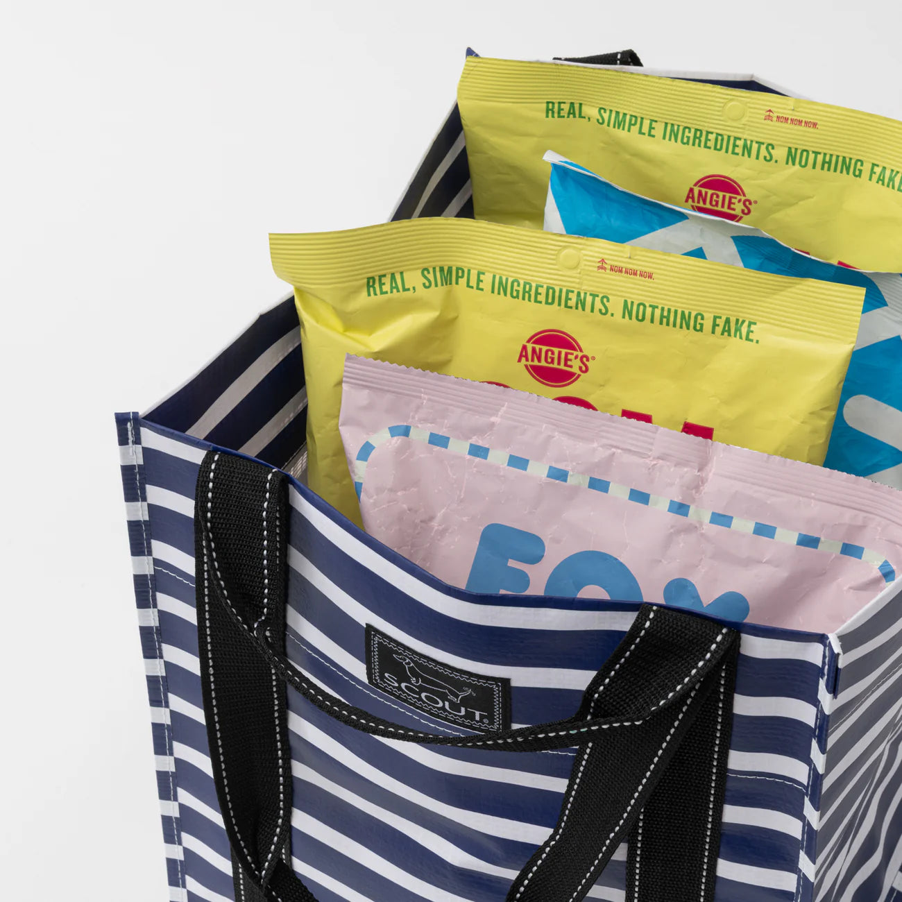 Nantucket Navy Bagette Market Tote (Medium)