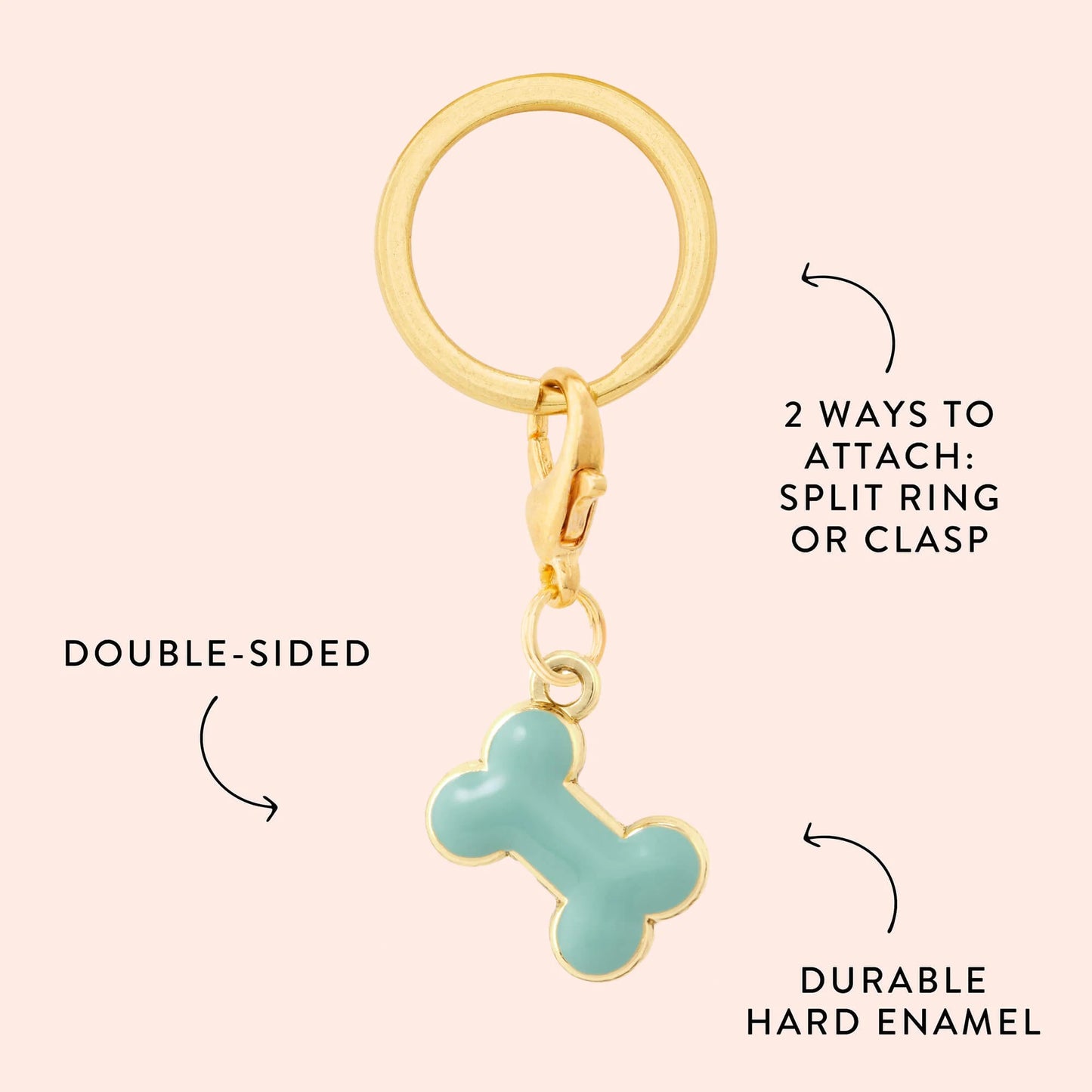 Bone Dog Collar Charm by The Foggy Dog