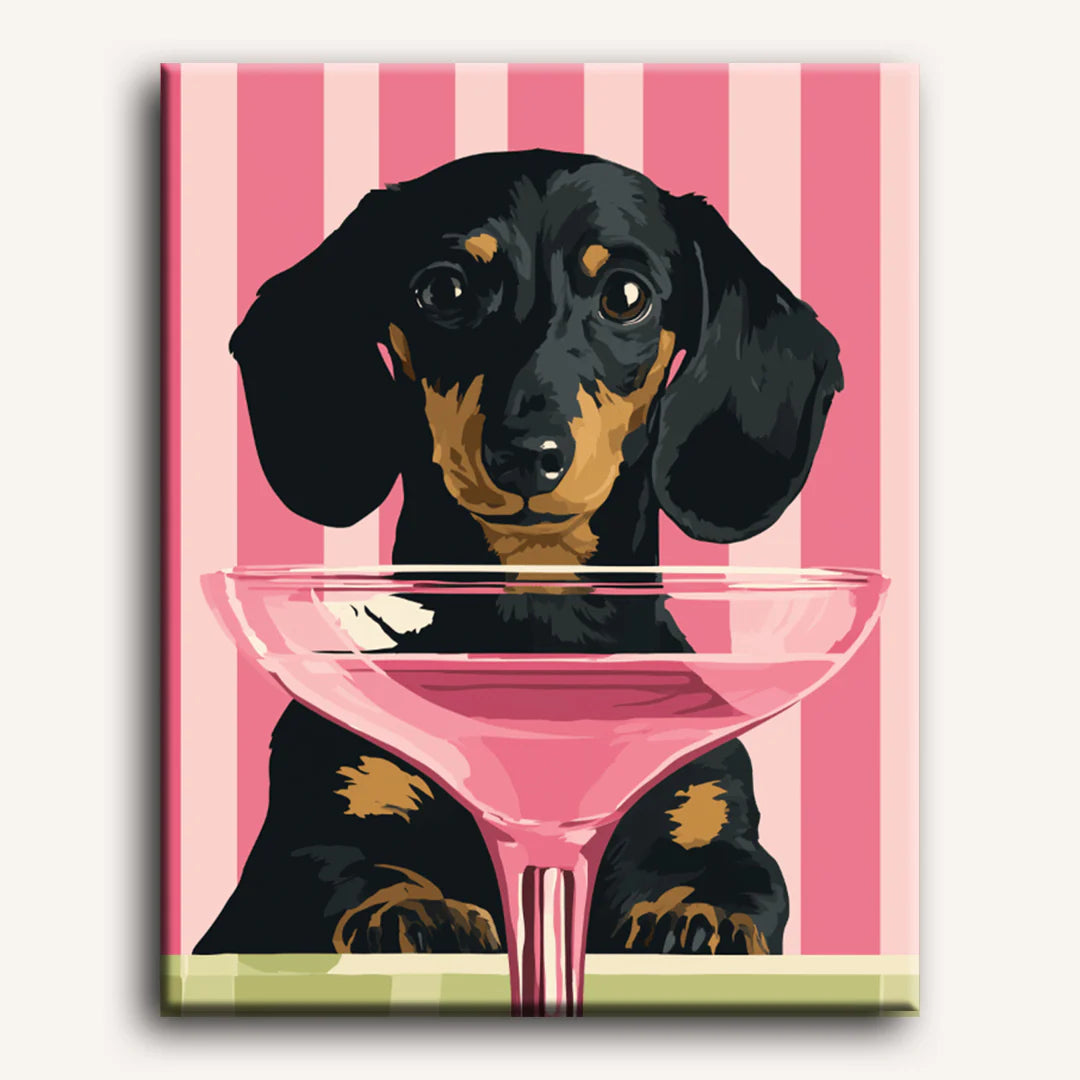 Cocktail Dog Paint-by-Number