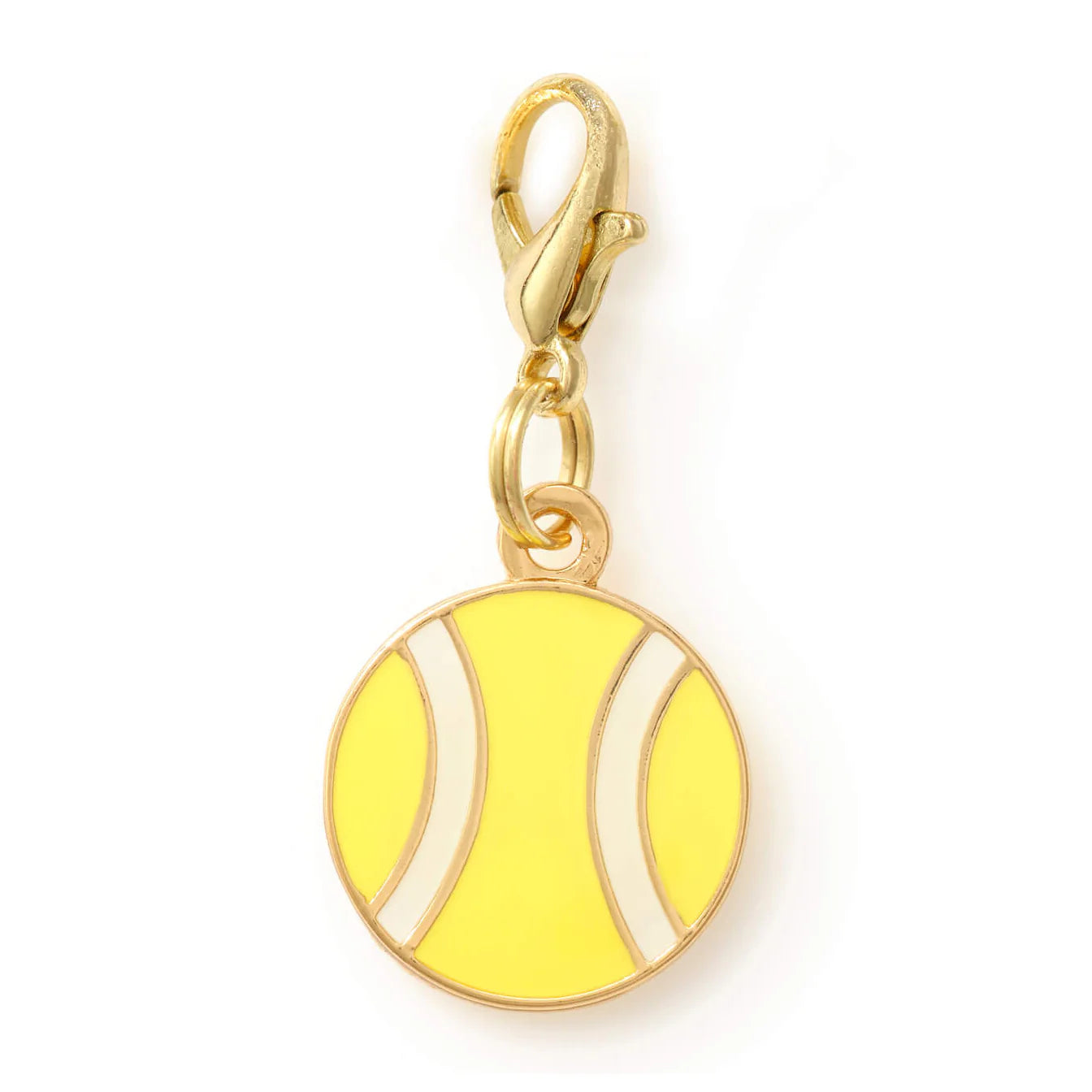 Tennis Ball Dog Collar Charm by The Foggy Dog