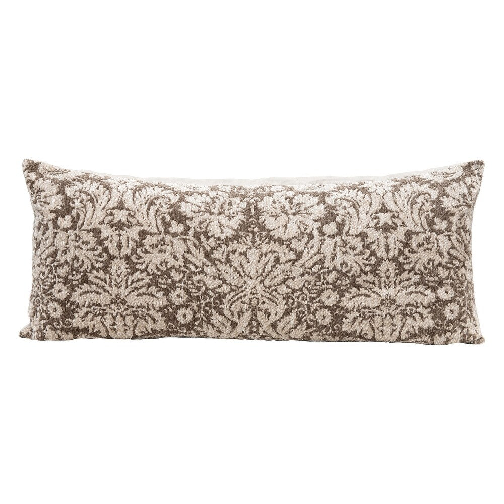 Chenille Jacquard Lumbar Pillow