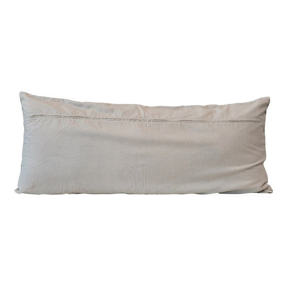 Chenille Jacquard Lumbar Pillow