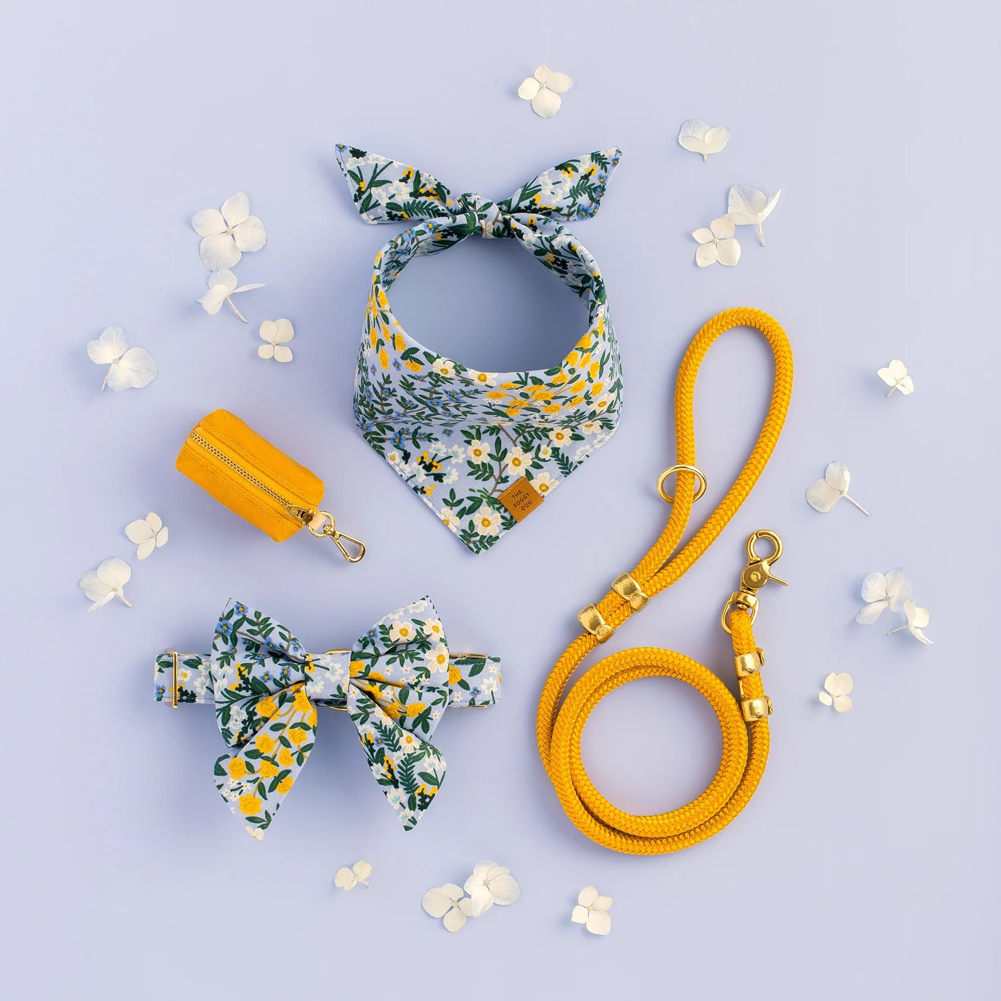 Goldenrod Marine Rope Dog Leash by The Foggy Dog