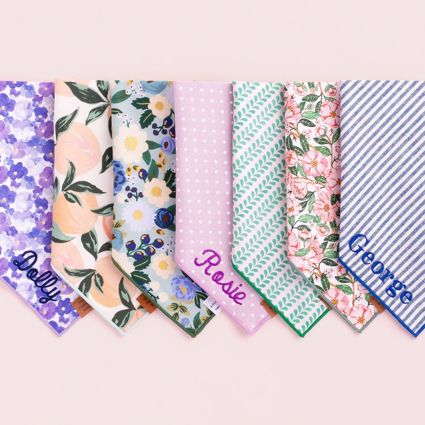Pressed Pansies Dog Bandana by The Foggy Dog