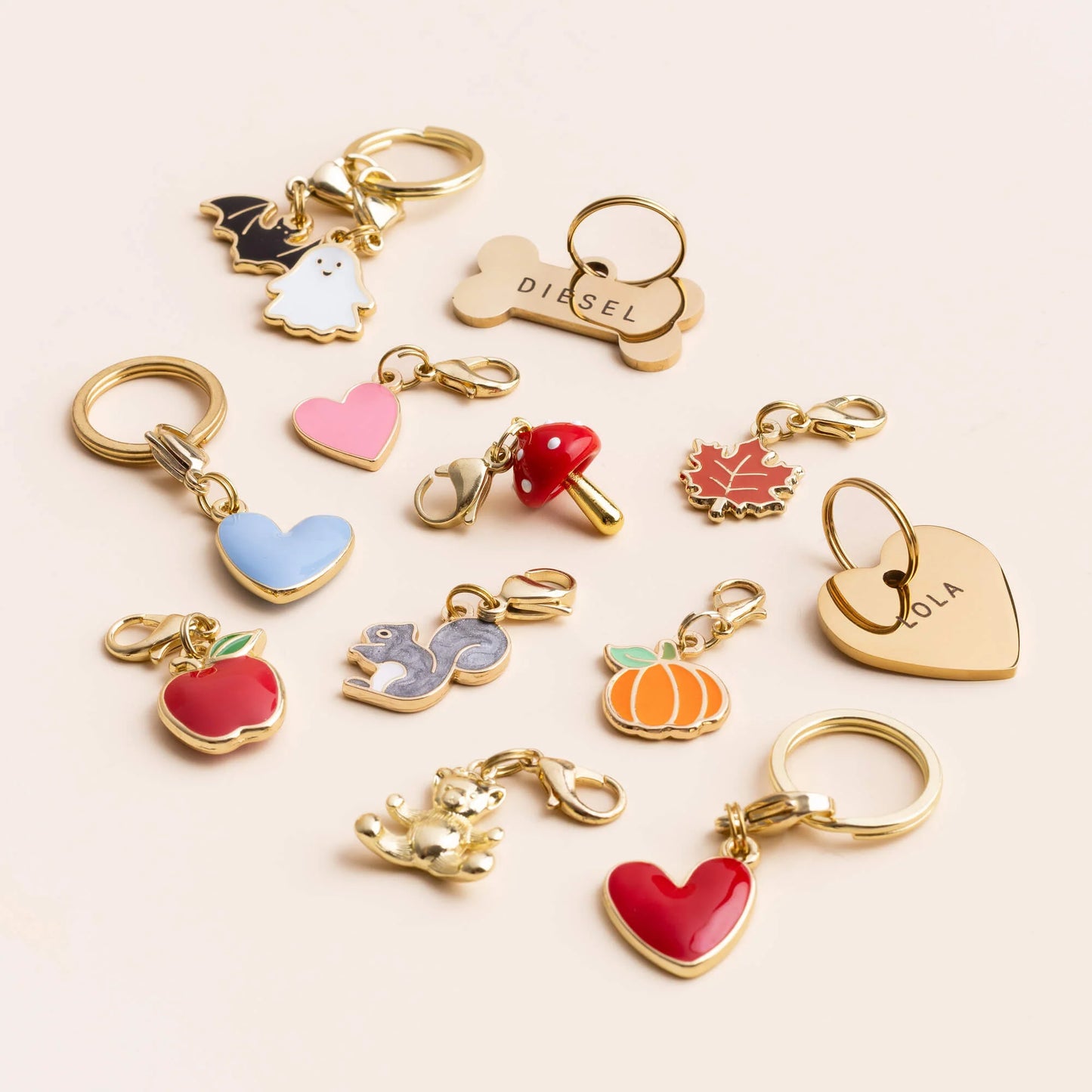 Red Heart Dog Collar Charm by The Foggy Dog