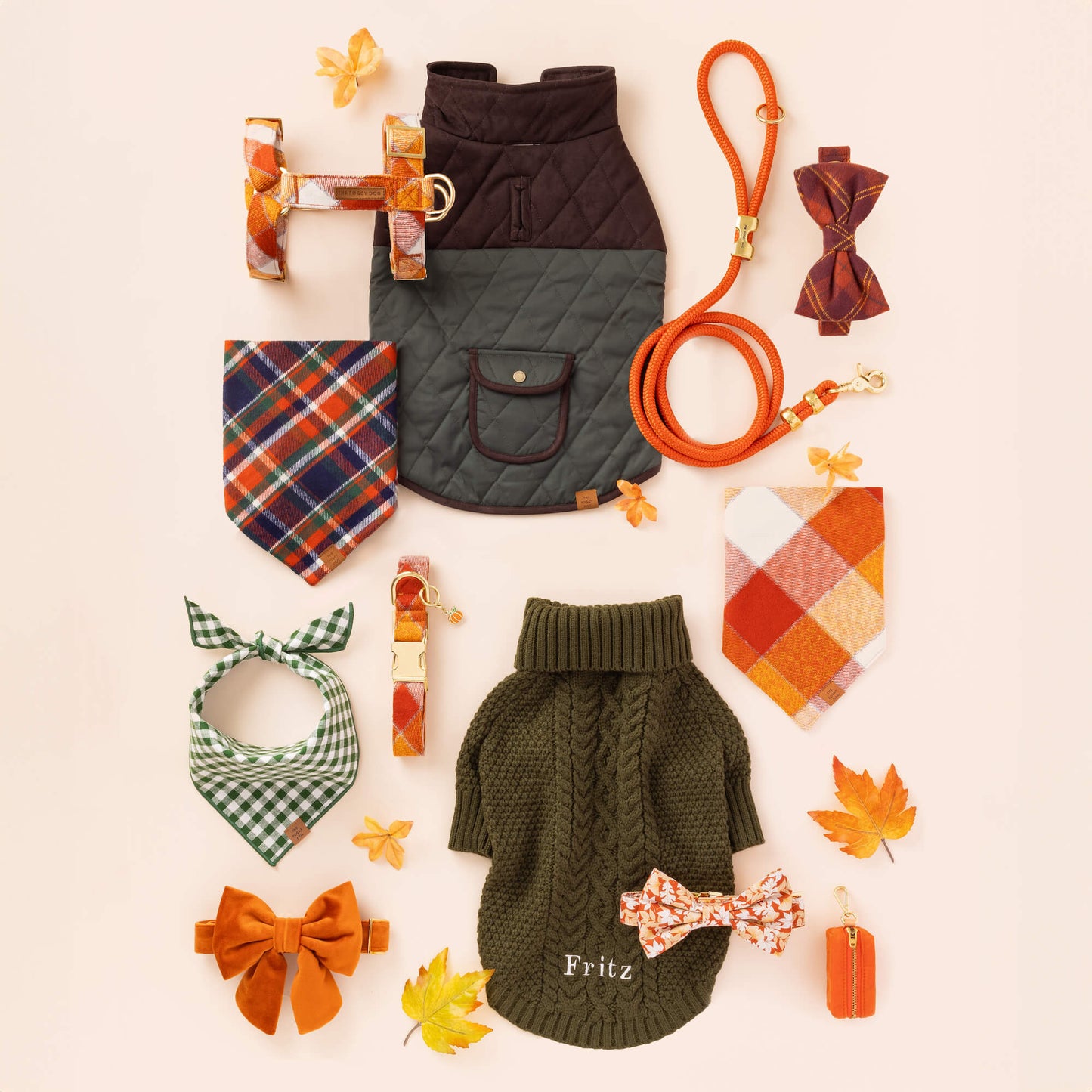 Cider Waxed Canvas Waste Bag Holder by The Foggy Dog