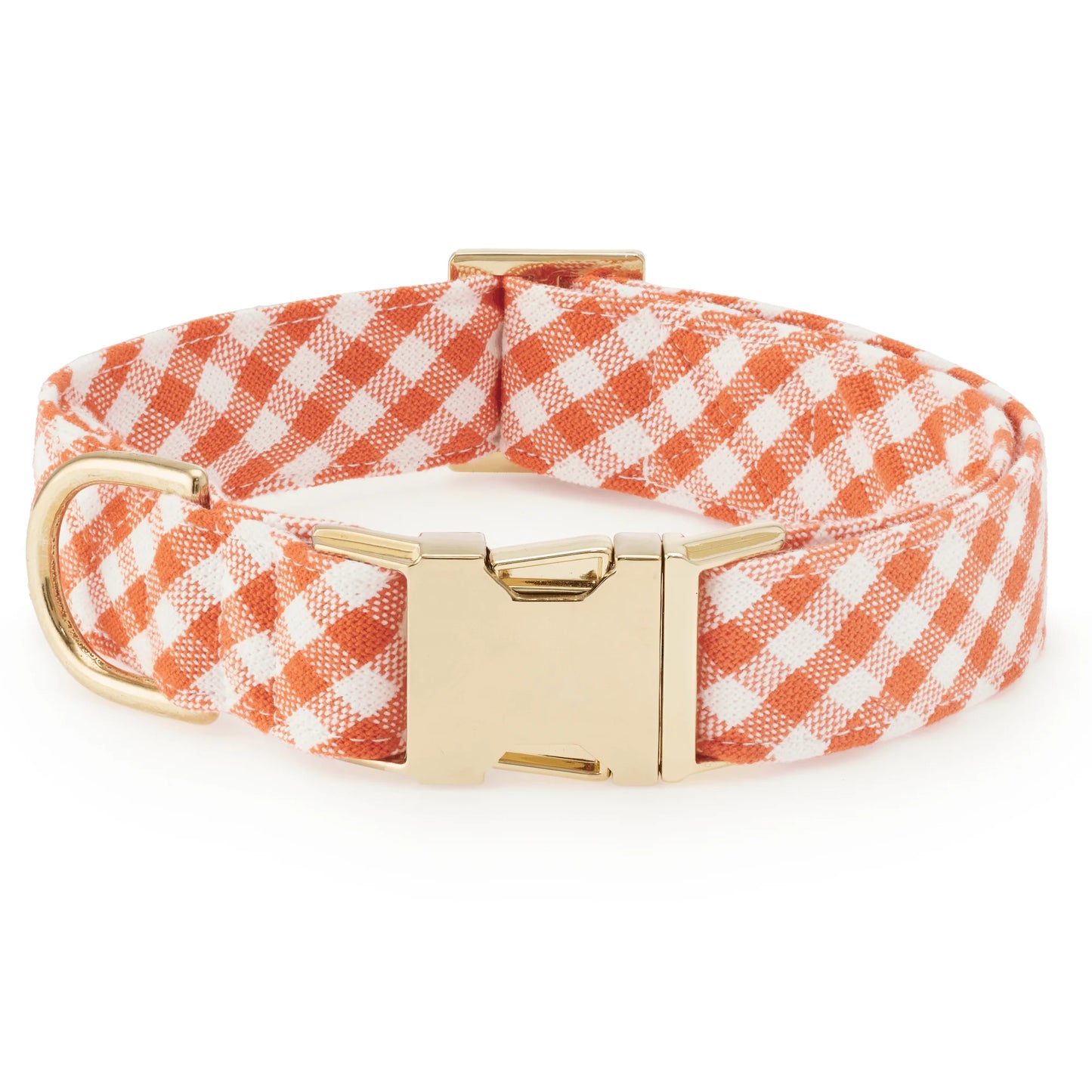 Cider Gingham Dog Collar by The Foggy Dog