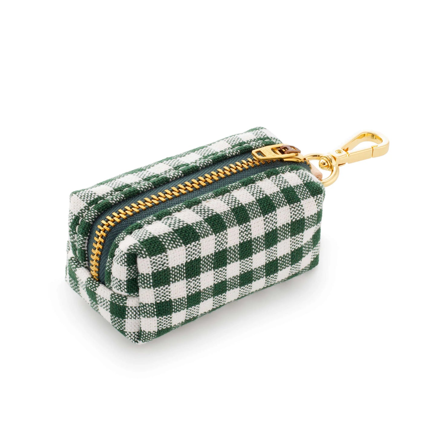 Evergreen Gingham Waste Bag Holder by The Foggy Dog