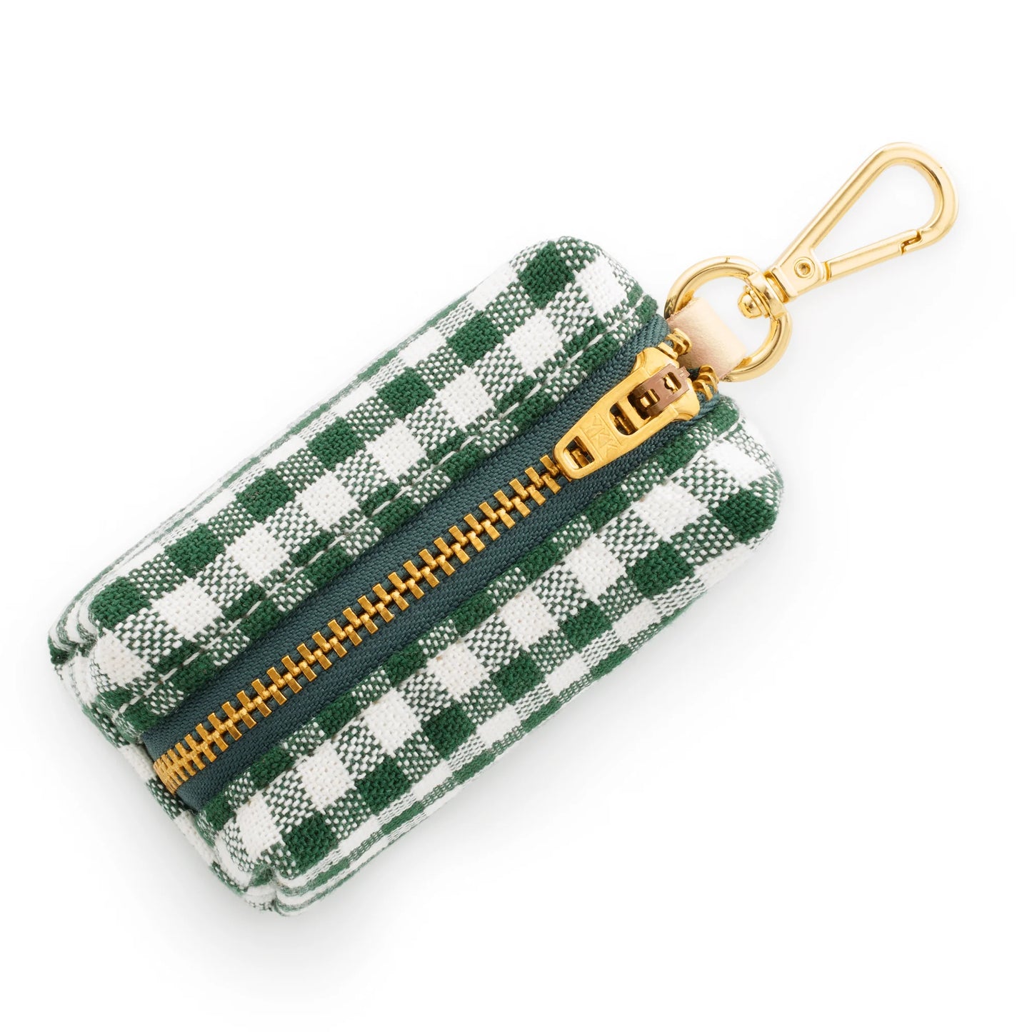 Evergreen Gingham Waste Bag Holder by The Foggy Dog
