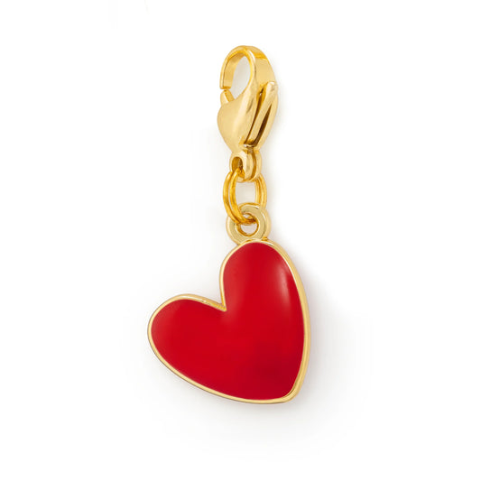 Red Heart Dog Collar Charm by The Foggy Dog