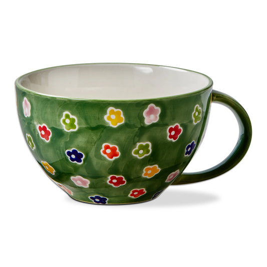 Ditzy Flower Latte Mug