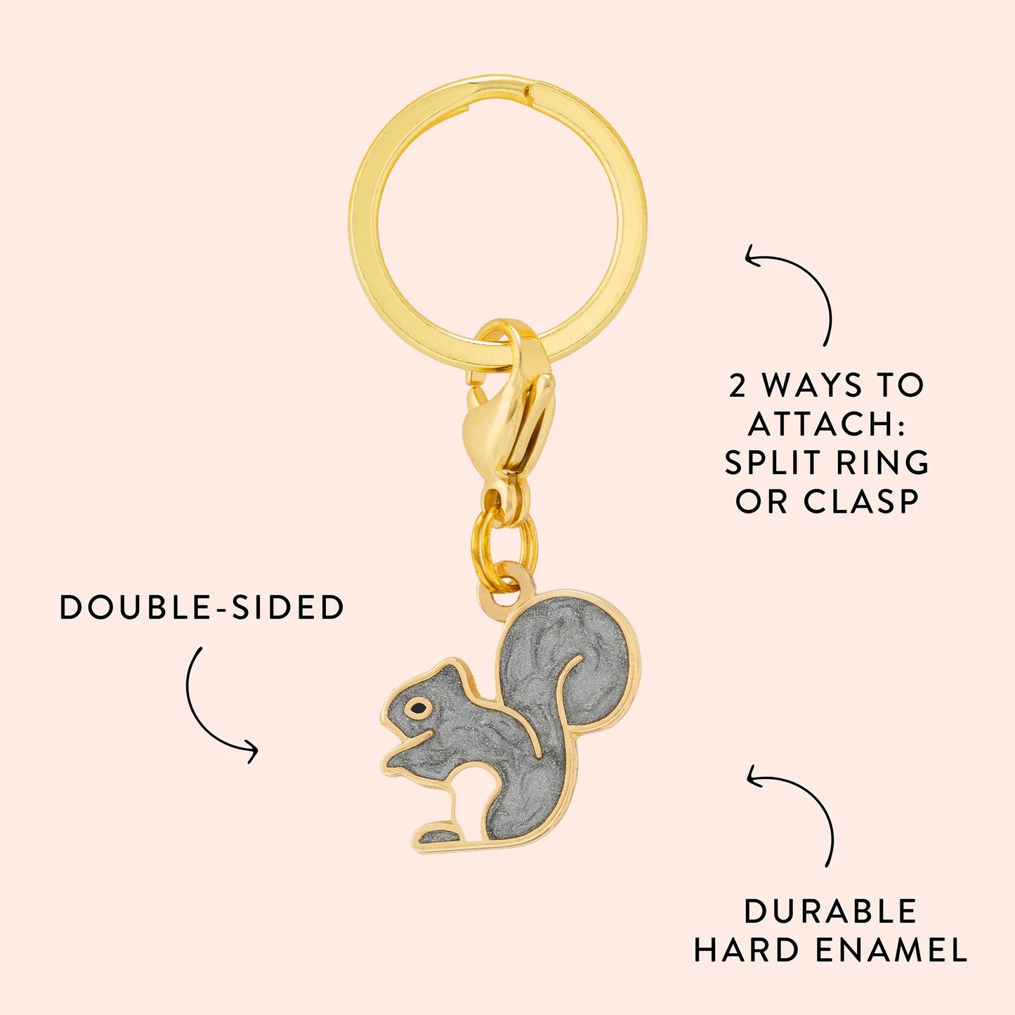 Squirrel Dog Collar Charm by The Foggy Dog