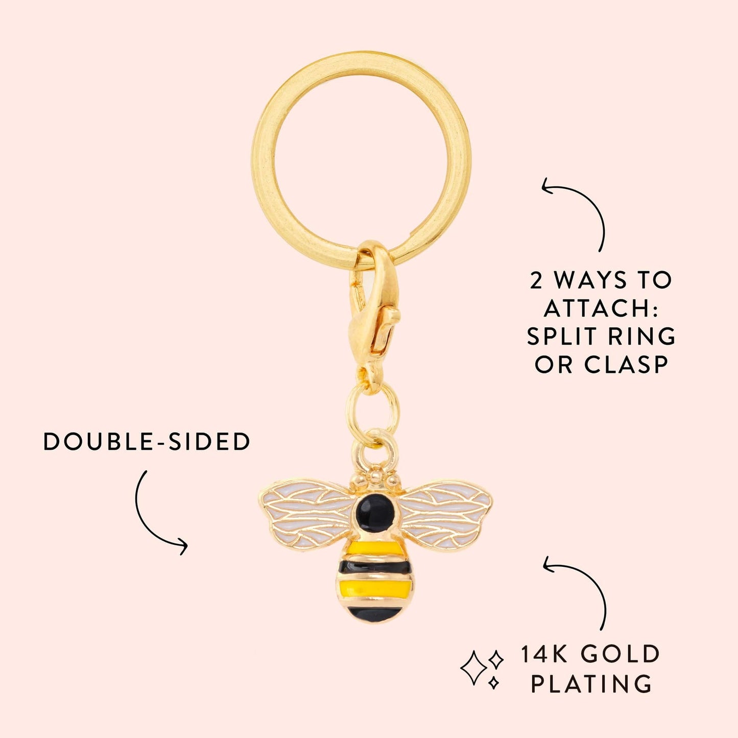Honey Bee Dog Collar Charm by The Foggy Dog