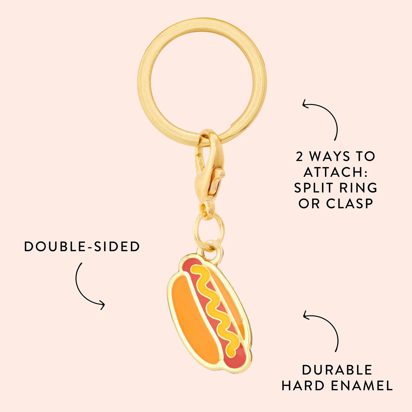 Hot Dog Collar Charm by The Foggy Dog