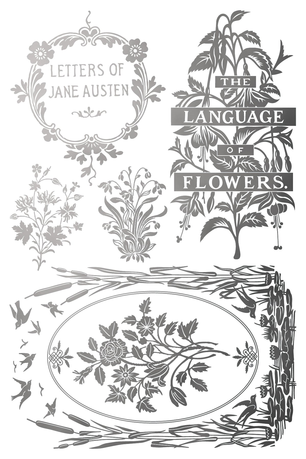 Athenaeum IOD Foil Transfer 8x12 Pad by Iron Orchid Designs - NEW!