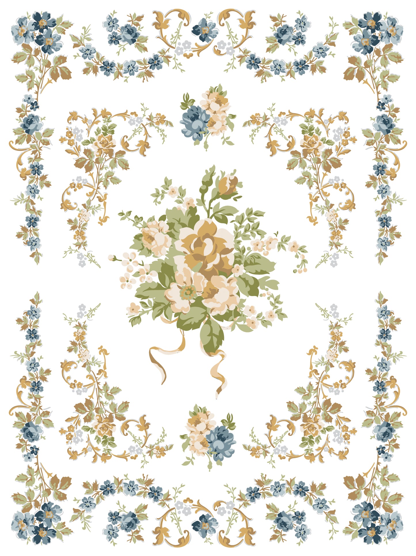Alfred Peats & Co. IOD Paint Inlay 12x16 Pad by Iron Orchid Designs - NEW!
