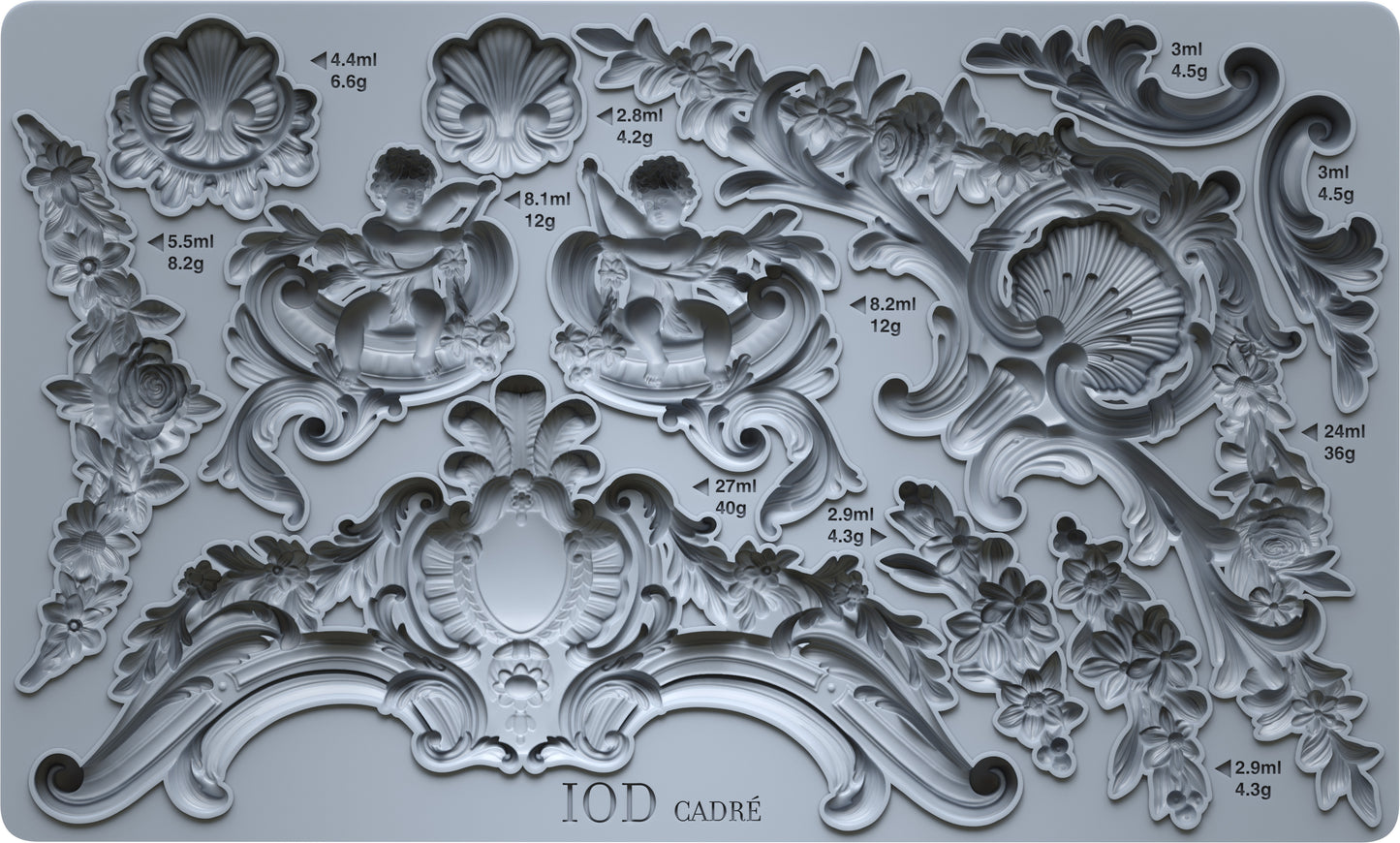Cadré 6x10 IOD Mould by Iron Orchid Designs - NEW!