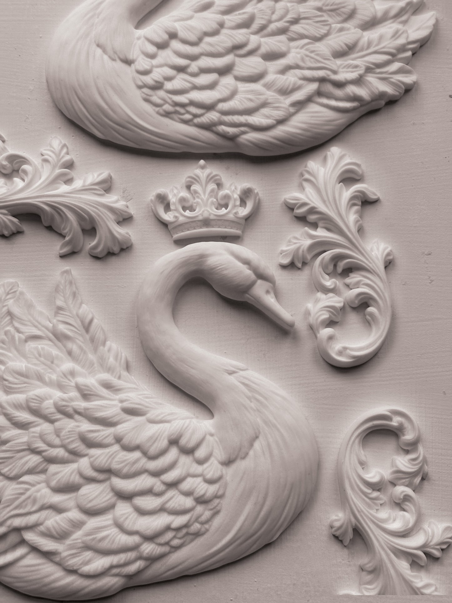 Swans 6x10 IOD Mould by Iron Orchid Designs - NEW!