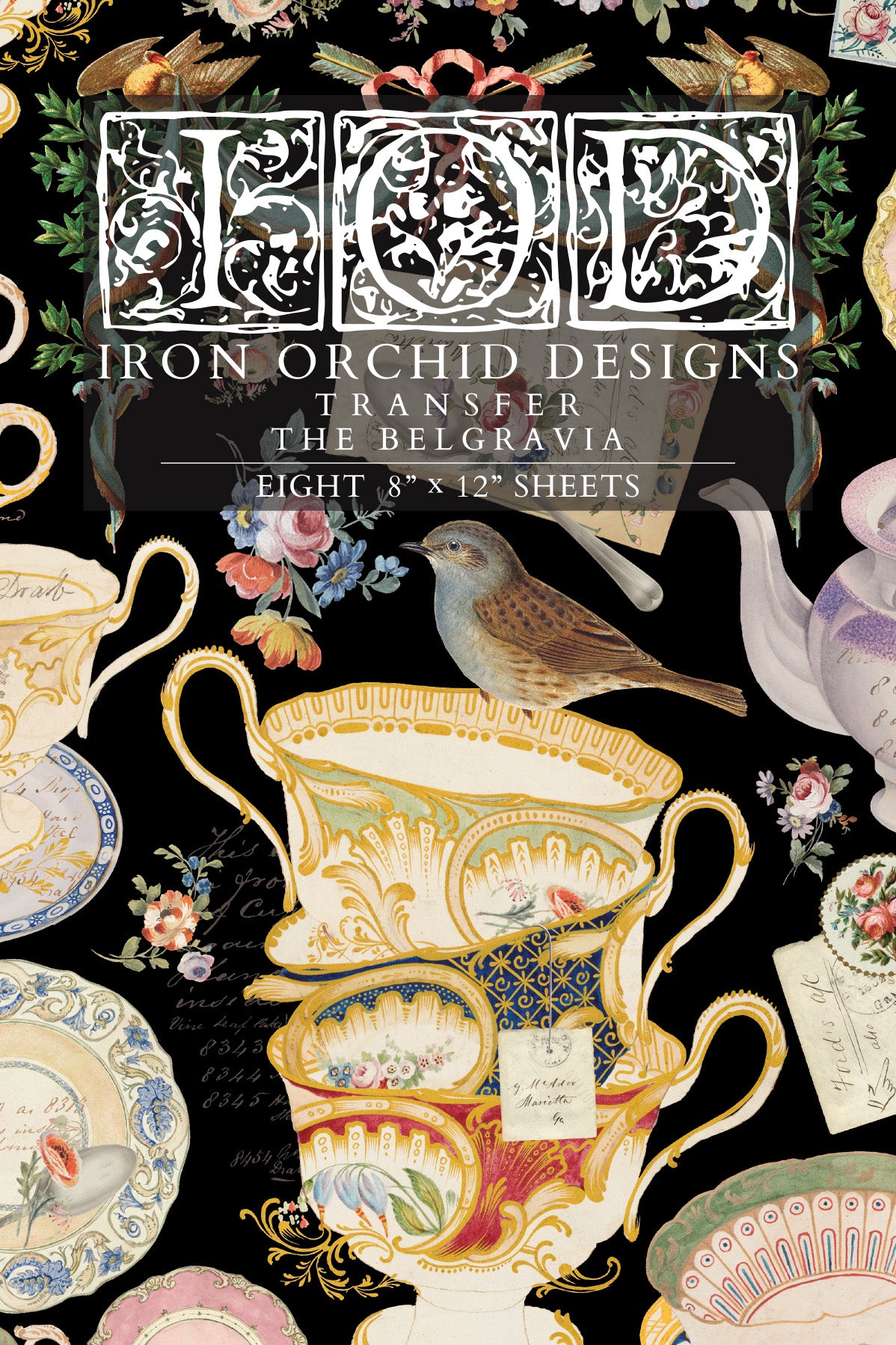 The Belgravia IOD Transfer 8x12 Pad by Iron Orchid Designs - NEW!