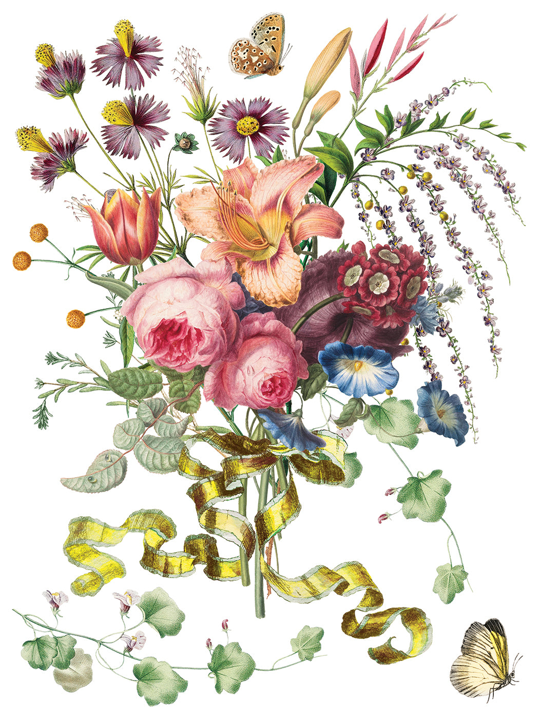 Marché des Fleurs IOD Transfer 12x16 Pad by Iron Orchid Designs - NEW!