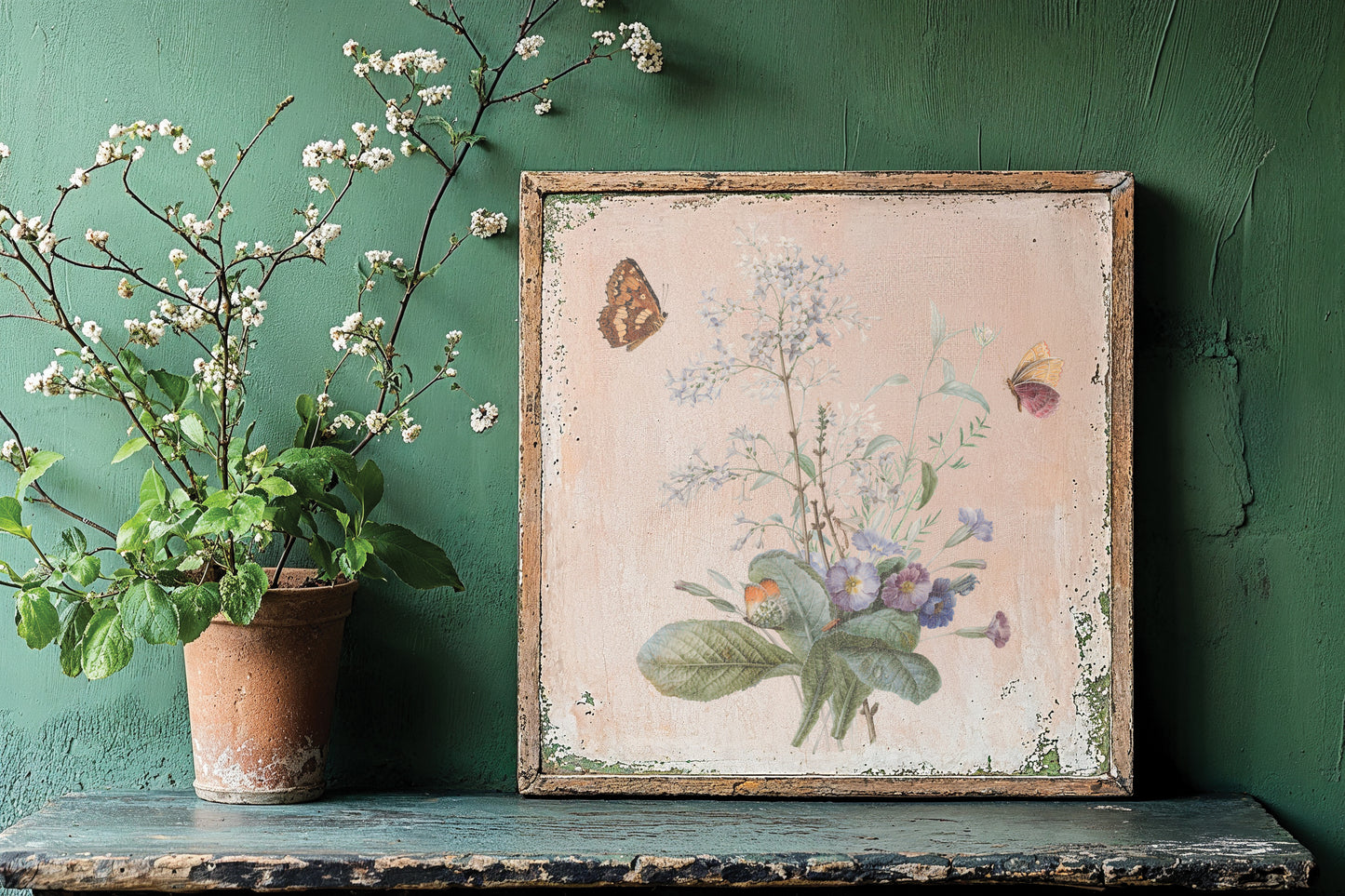 Marché des Fleurs IOD Transfer 12x16 Pad by Iron Orchid Designs - NEW!