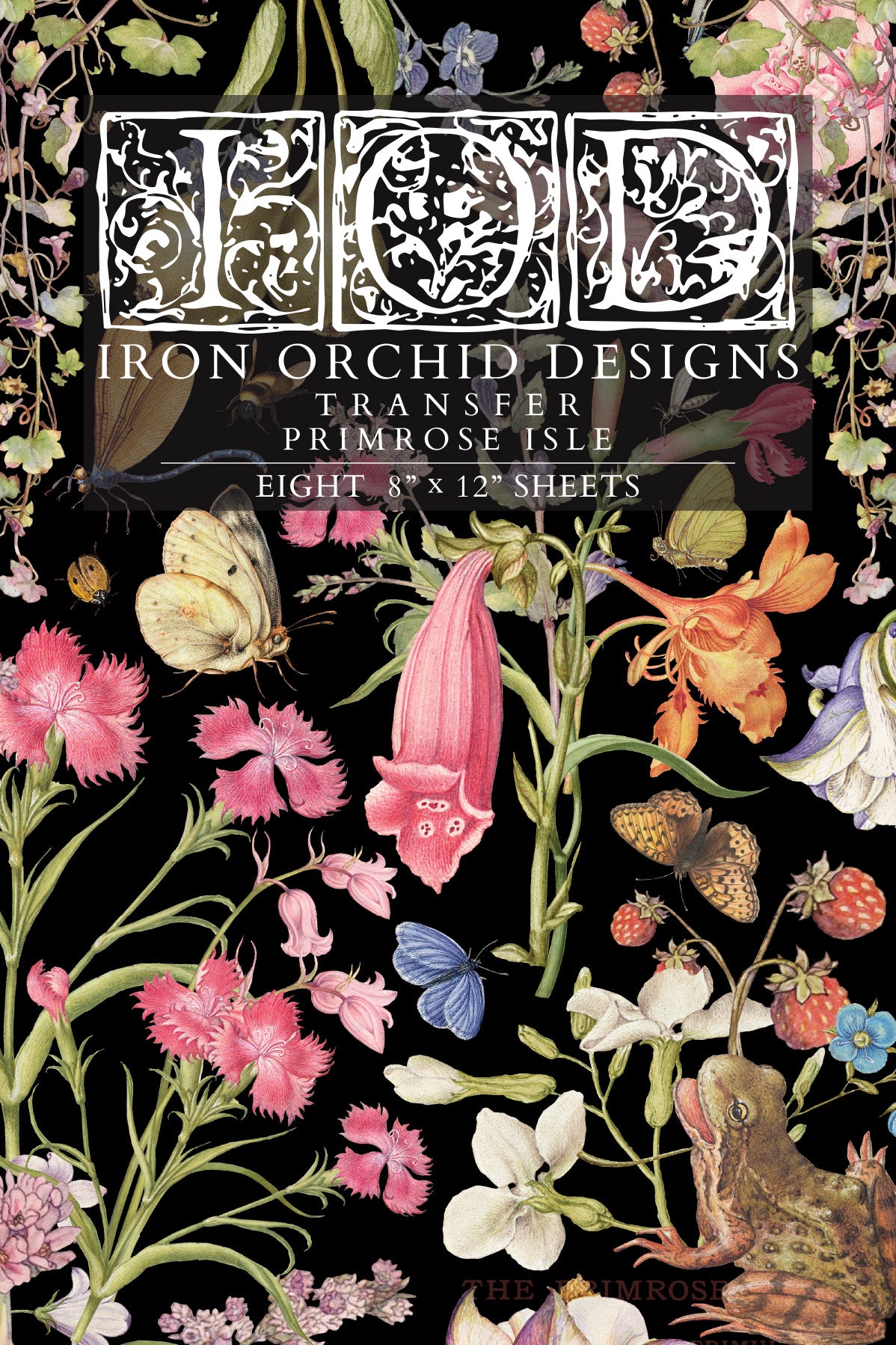 Primrose Isle IOD Transfer 8x12 Pad by Iron Orchid Designs - NEW!