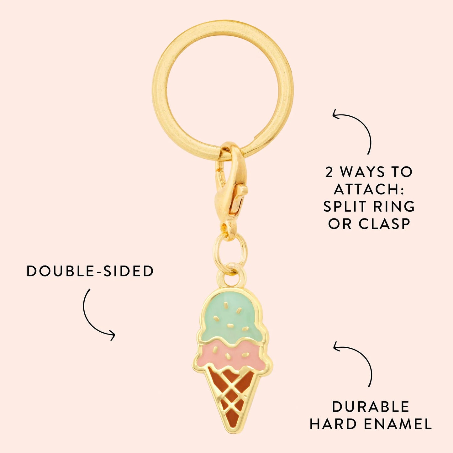Ice Cream Dog Collar Charm by The Foggy Dog
