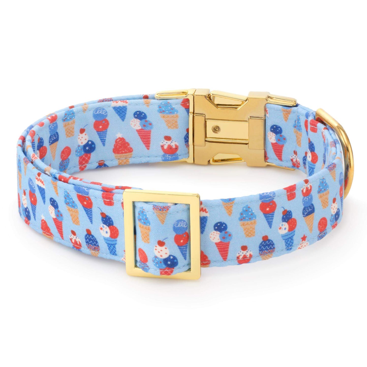 Star-Spangled Scoops Dog Collar by The Foggy Dog