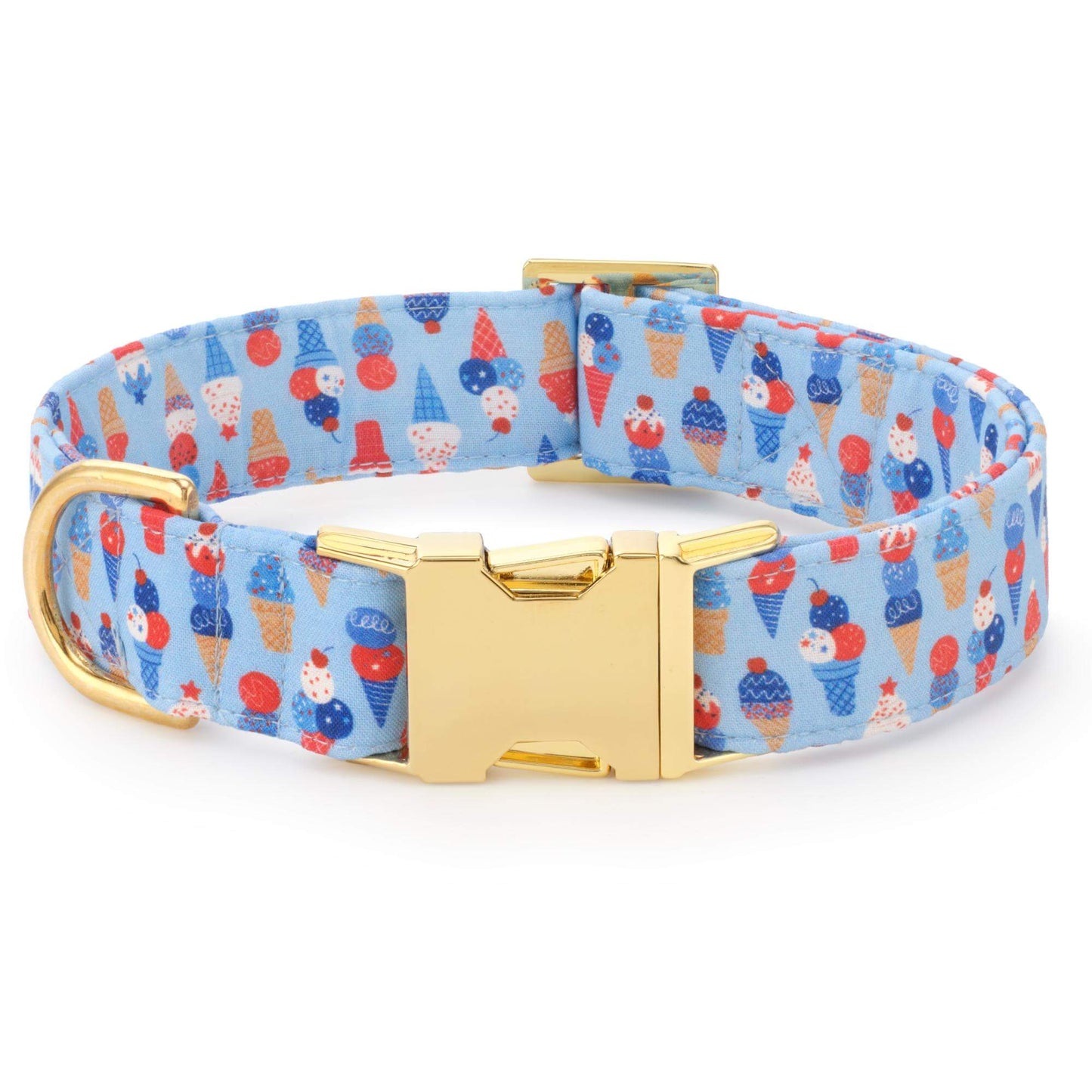 Star-Spangled Scoops Dog Collar by The Foggy Dog