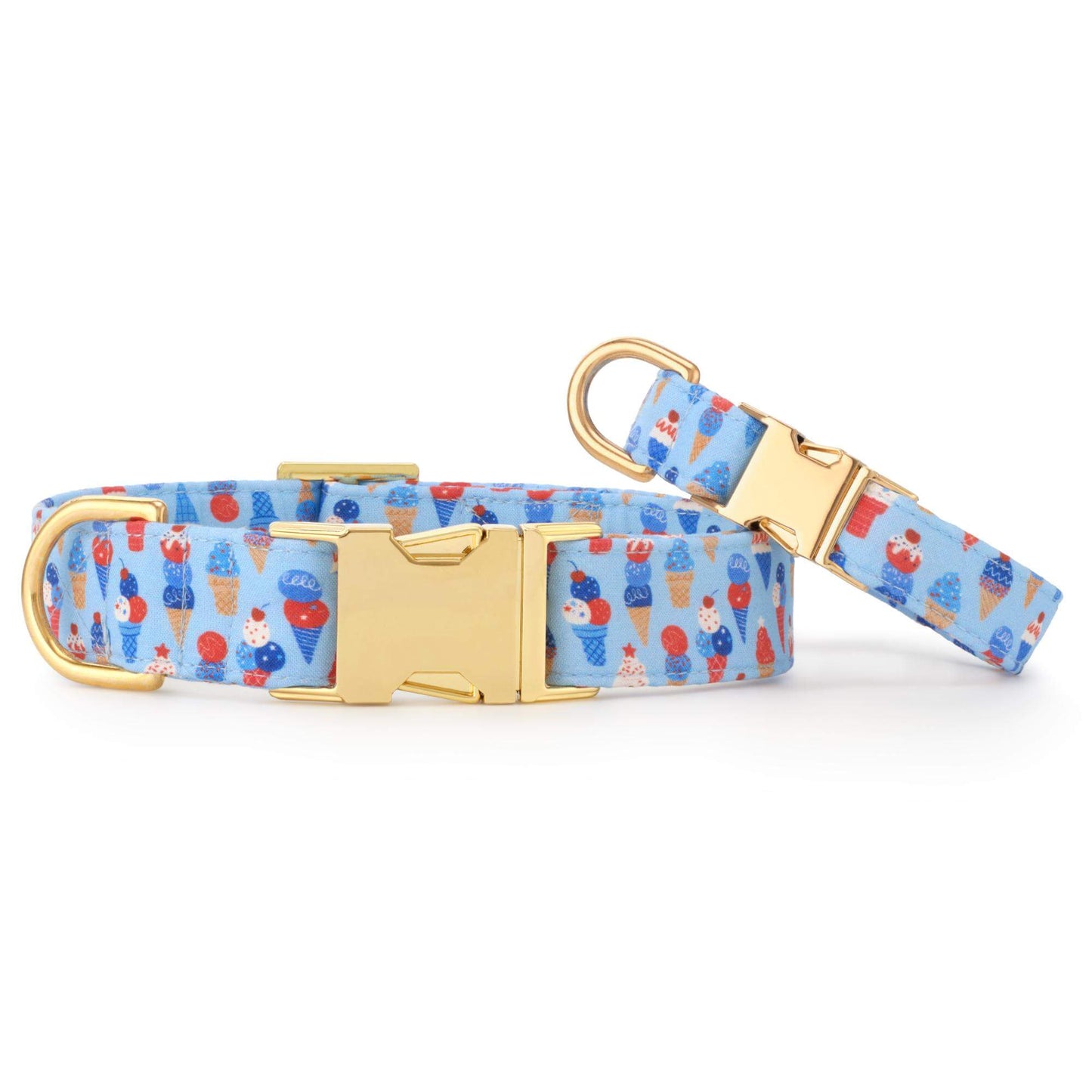 Star-Spangled Scoops Dog Collar by The Foggy Dog