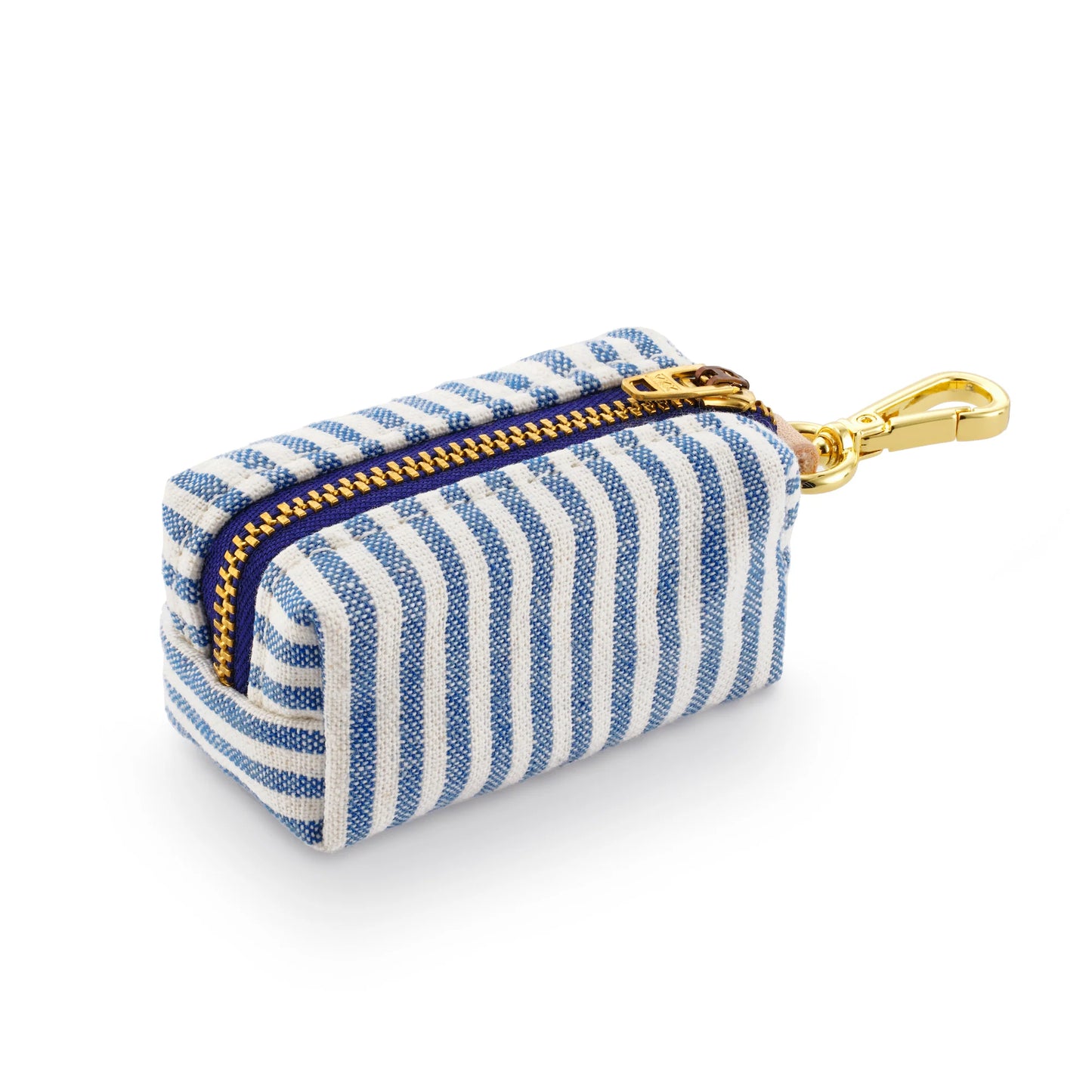 Lake Blue Stripe Waste Bag Holder by The Foggy Dog