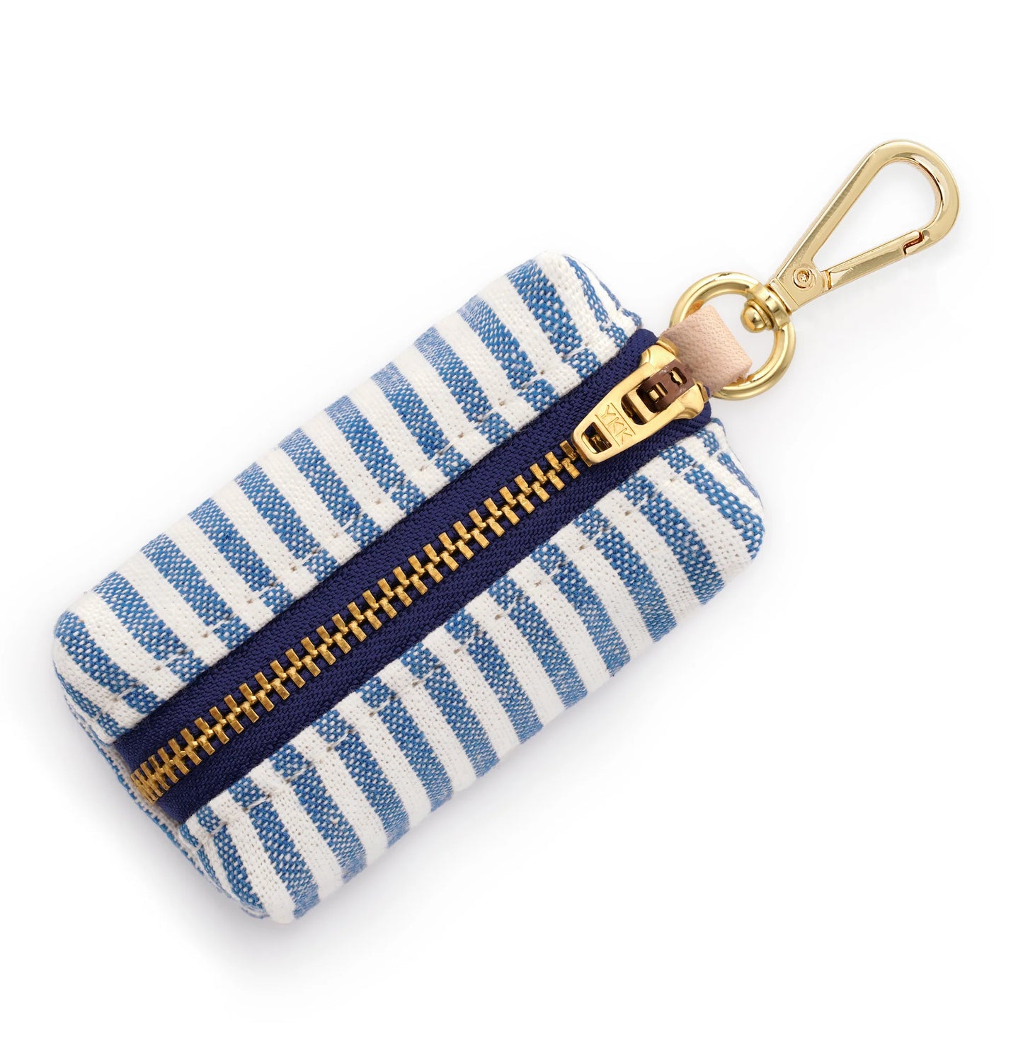 Lake Blue Stripe Waste Bag Holder by The Foggy Dog