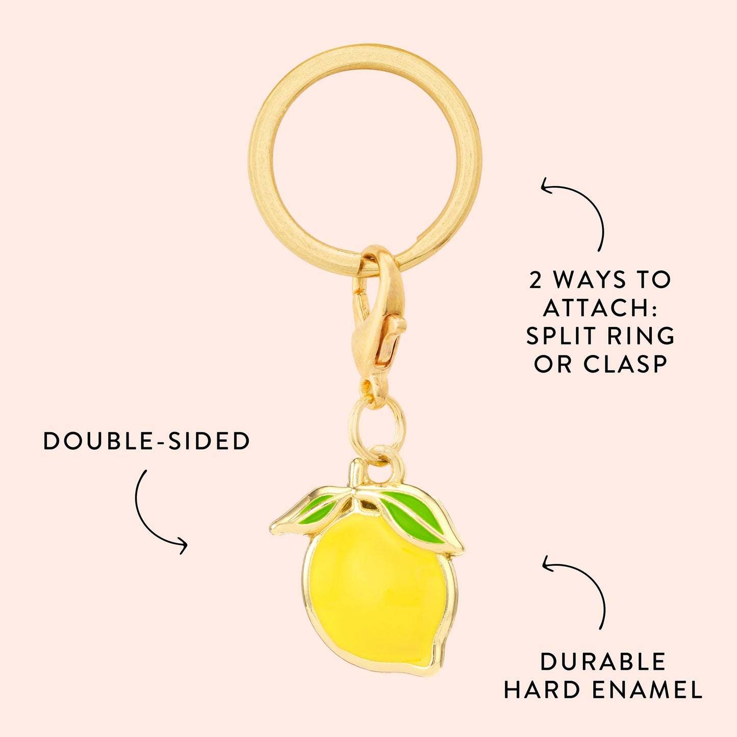 Lemon Dog Collar Charm by The Foggy Dog