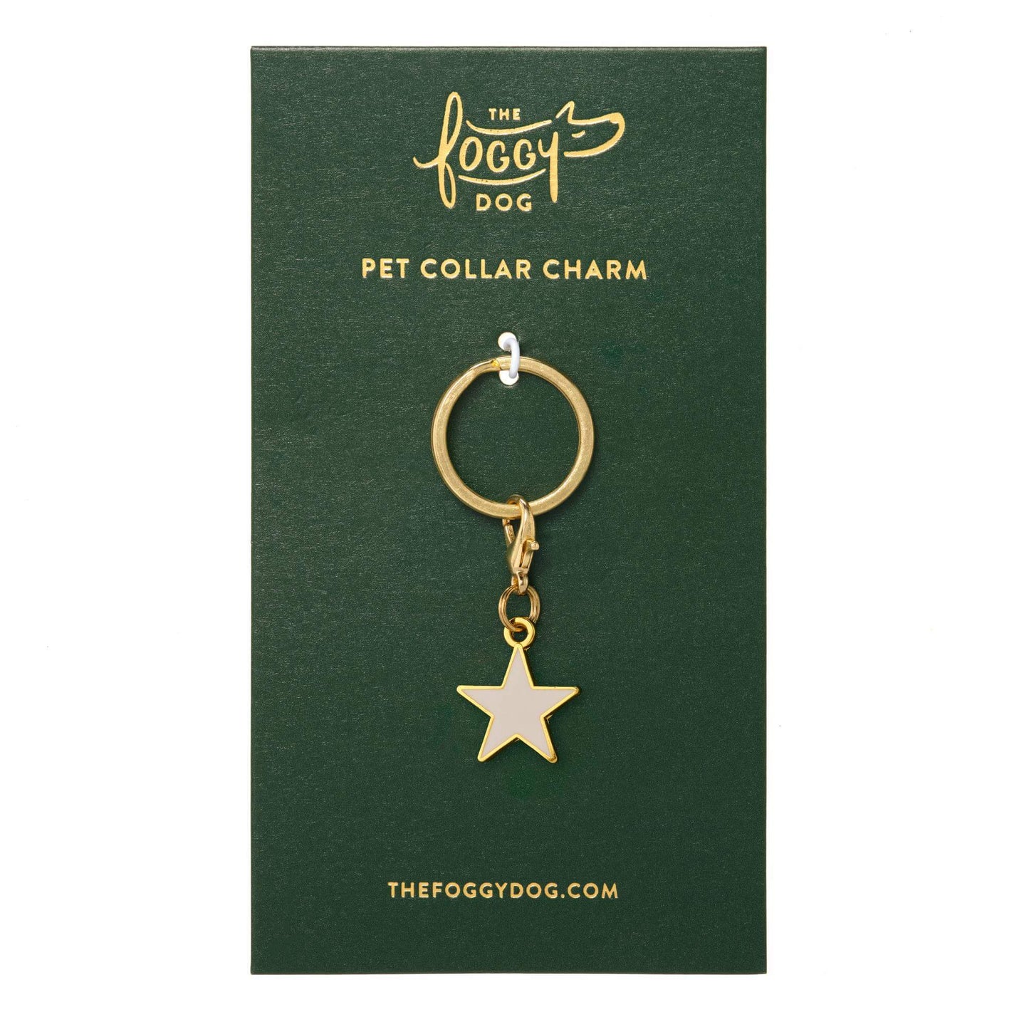 White Star Collar Charm by The Foggy Dog