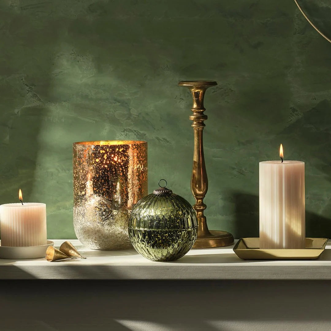 Green Ornament Balsam & Cedar Lidded Candle