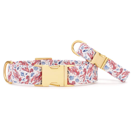 Lobster Landing Dog Collar by The Foggy Dog x Printfresh