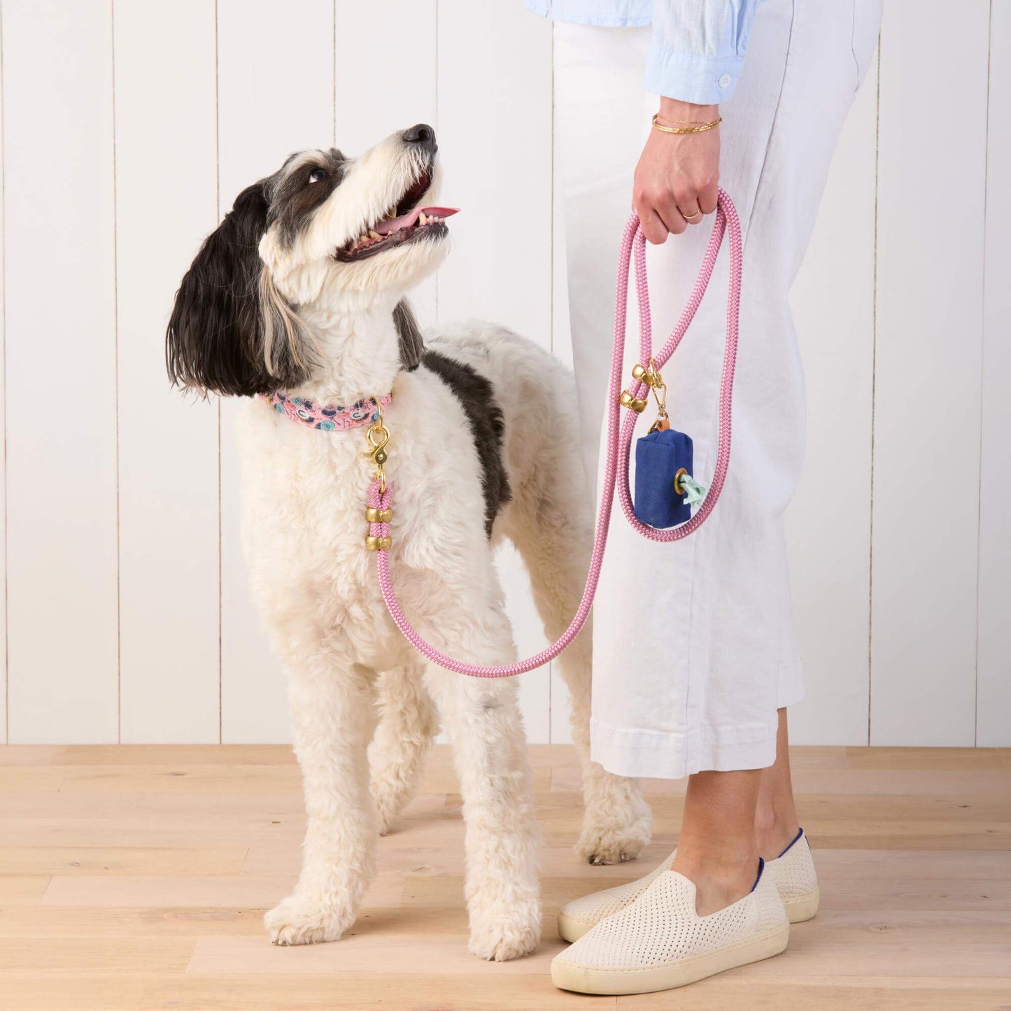Orchid Marine Rope Dog Leash by The Foggy Dog