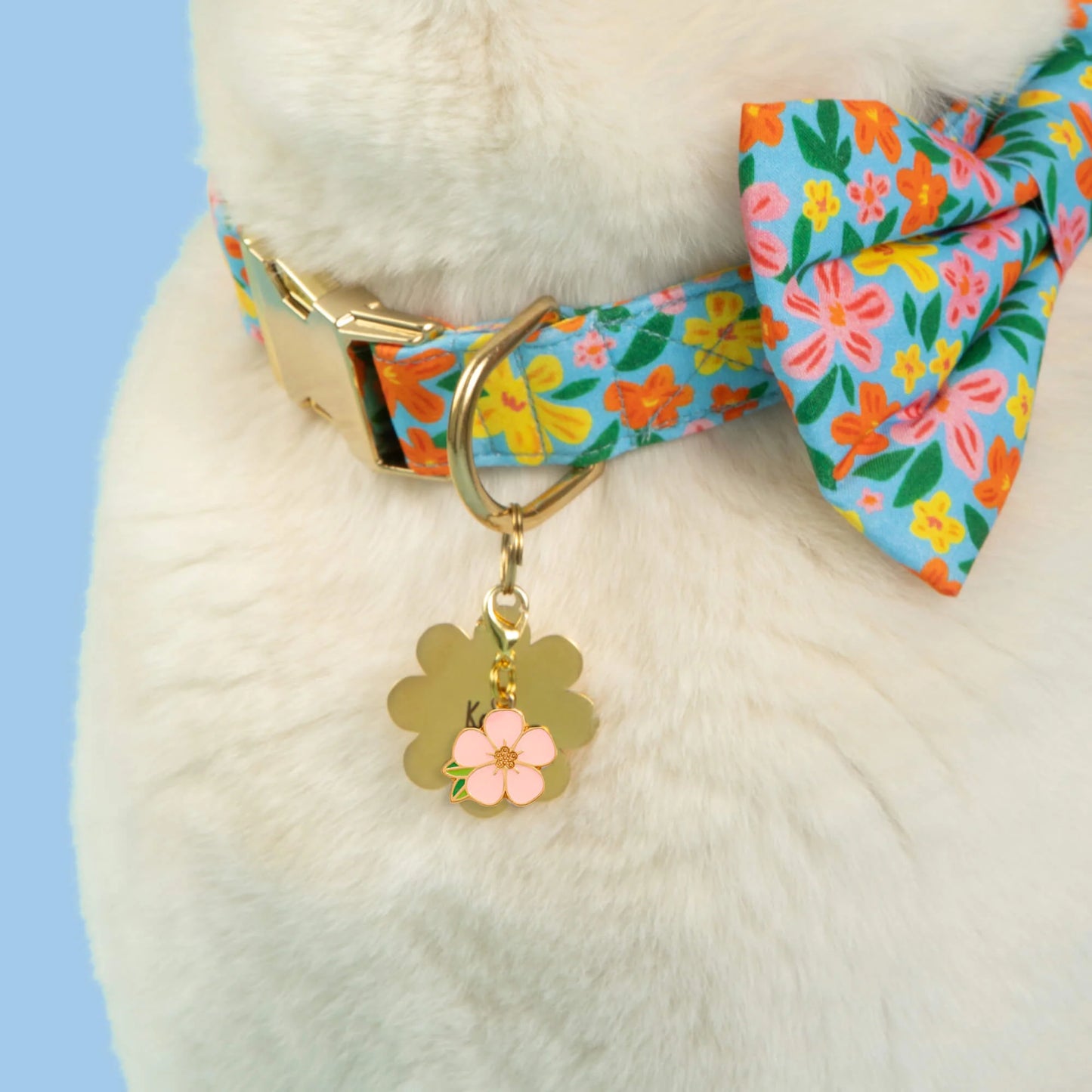 Sakura Blossom Dog Collar Charm by The Foggy Dog