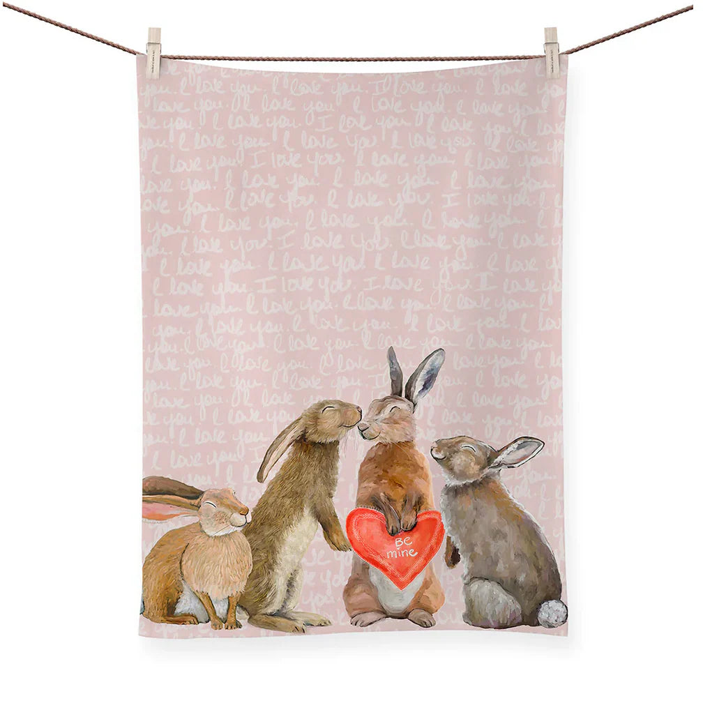 Valentine Bun Tea Towel