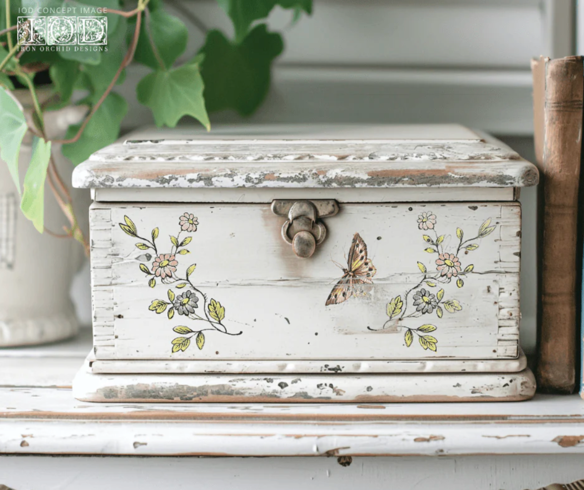 Fairytale Florals IOD Transfer 8x12 Pad by Iron Orchid Designs