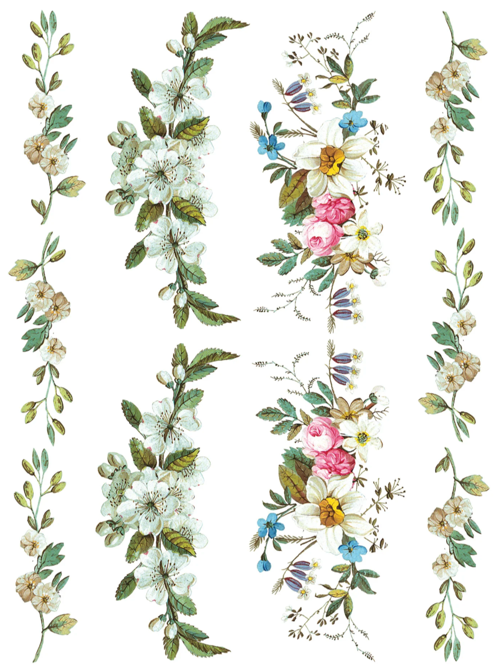 Lost Garden IOD Transfer 12x16 Pad by Iron Orchid Designs
