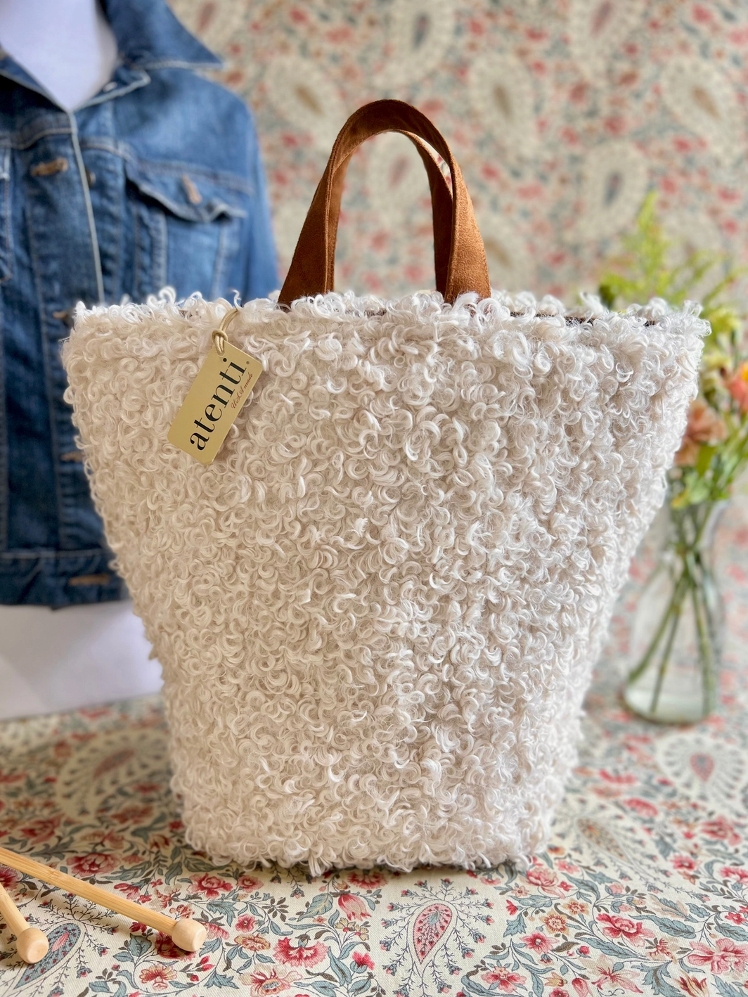 Atenti Curly Cute Hope Project Bag