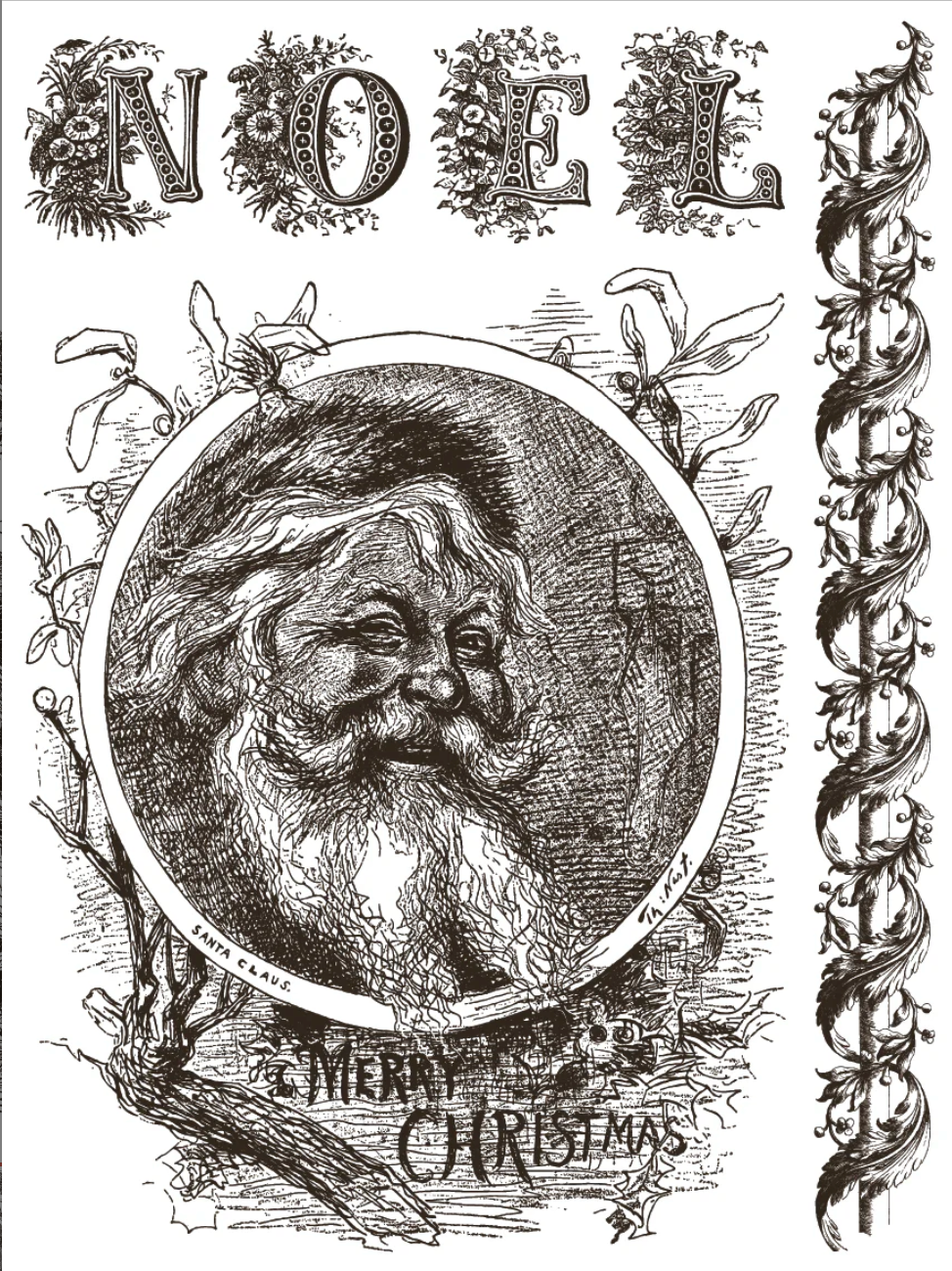 Twelfth Night IOD Paint Inlay 12x16 Pad by Iron Orchid Designs