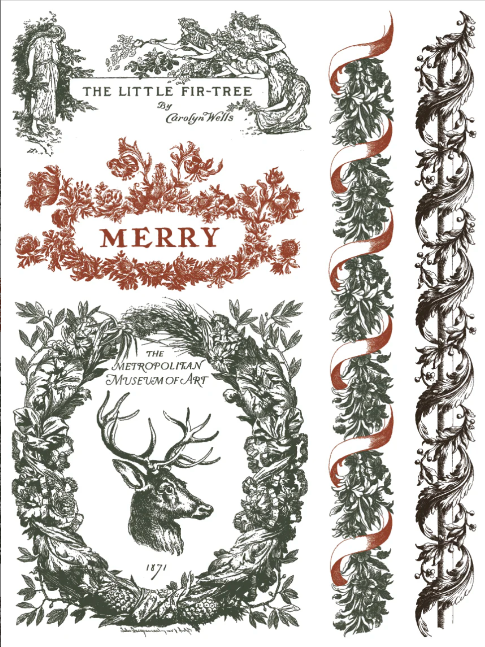 Twelfth Night IOD Paint Inlay 12x16 Pad by Iron Orchid Designs