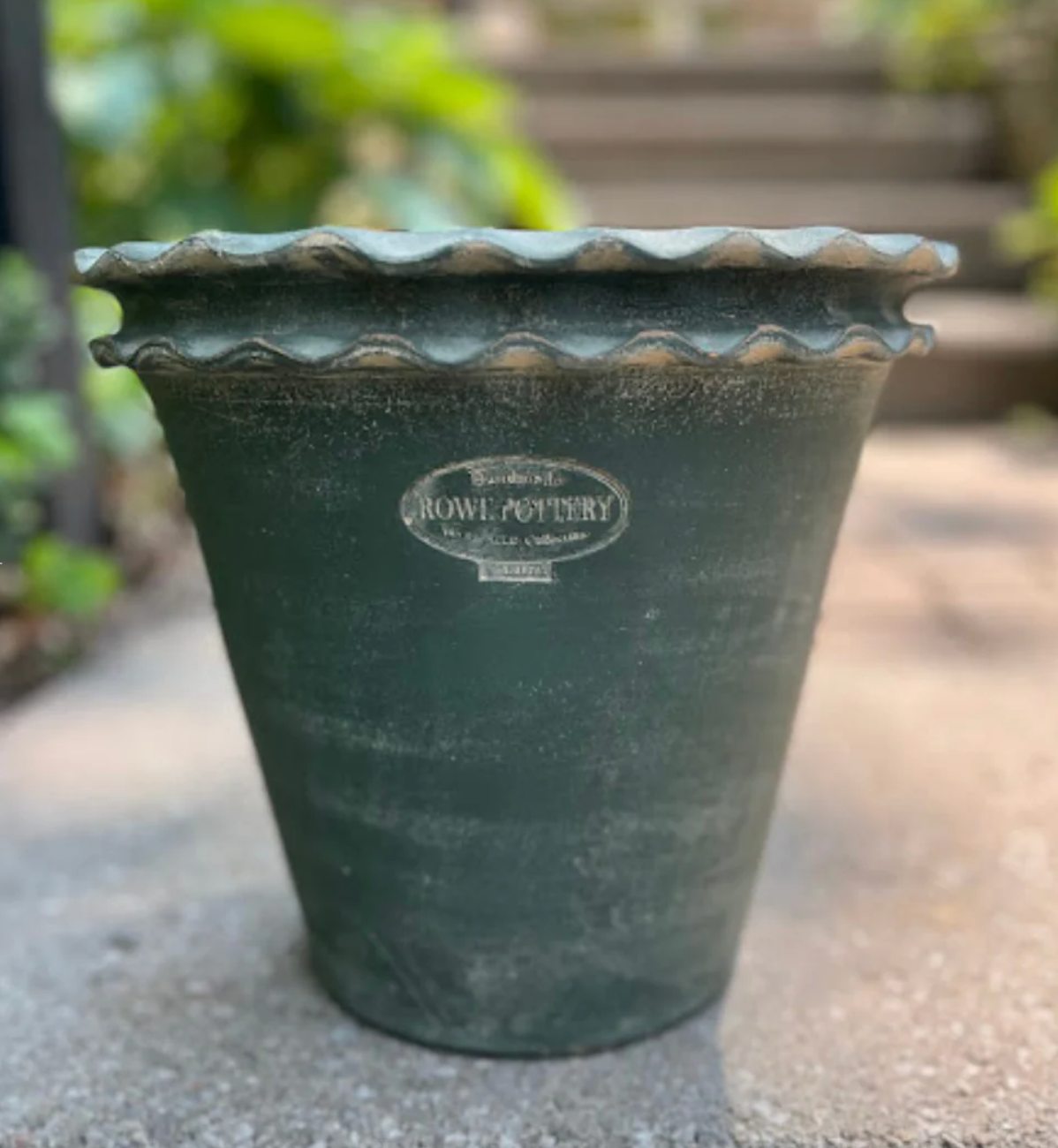 Galena Garden Pot #10 - Washed Blue