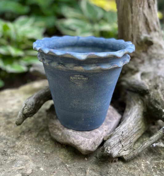 Galena Garden Pot #4 - Washed Blue